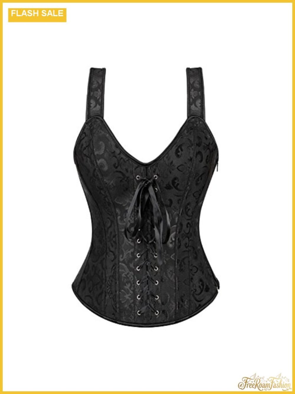 Women's Corset Top Bustier Shoulder Strap Overbust Polyester Waist Training